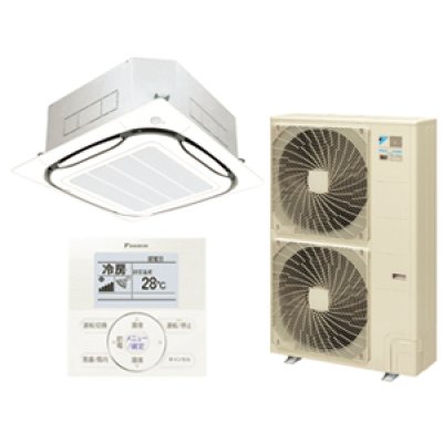 画像2: ダイキン　FIVE STAR ZEAS　マルチフロータイプ(ショーカセ)　天井カセット4方向　シングル(同時) 1.5馬力