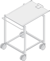 画像1: ラックトローリー　標準 (1)